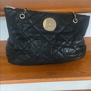 DKNY Black Quilted Shoulder Bag